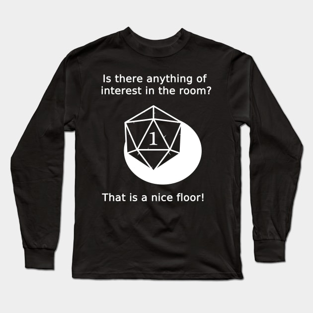 Critical Fail: Dungeons and Fail - Critical Failure Perception Long Sleeve T-Shirt by ExplosiveBarrel